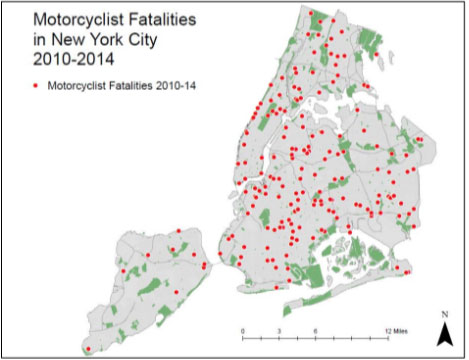 Motorcyclist Fatalities In New York City 2010-2014